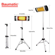 &lt;tc&gt;將圖片載入圖庫檢視器 Freestanding Quartz Patio Heater&lt;/tc&gt;