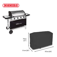 Load image into Gallery viewer, Trolley BBQ Cover, Black