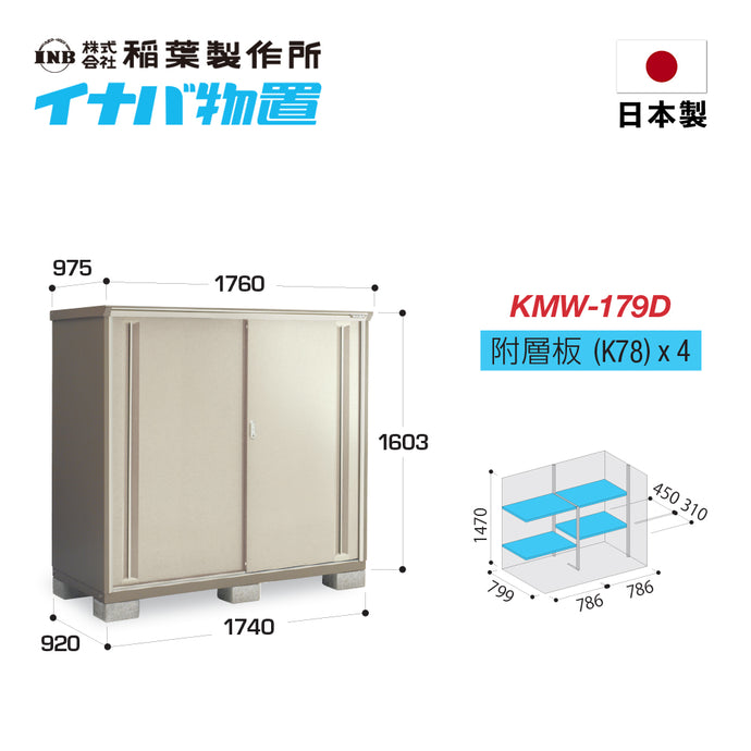<tc>INABA 日本製隔熱構造儲物櫃 - KMW-179D</tc>